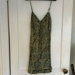 Zara green paisley dress (S)